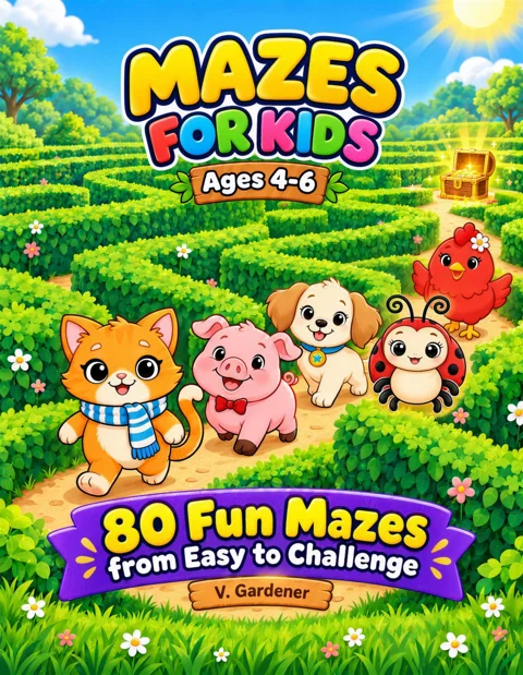 Mazes for Kids Ages 4-6 cover