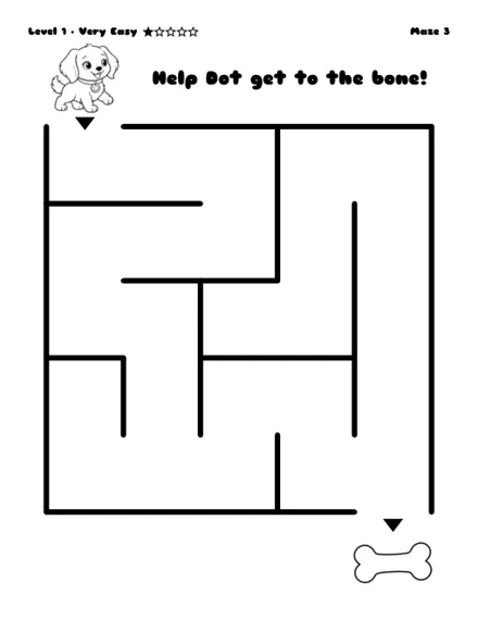 Free printable maze for preschool
